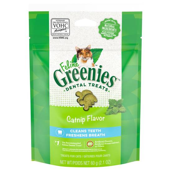 Greenies Dental Treats Catnip Flavor Treats For Cats