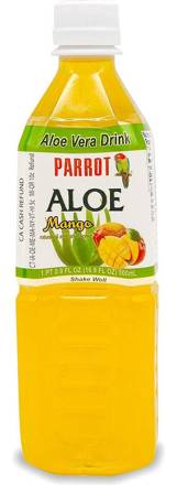 Parrot Aloe Vera Juice Mango 16.9oz Bottle