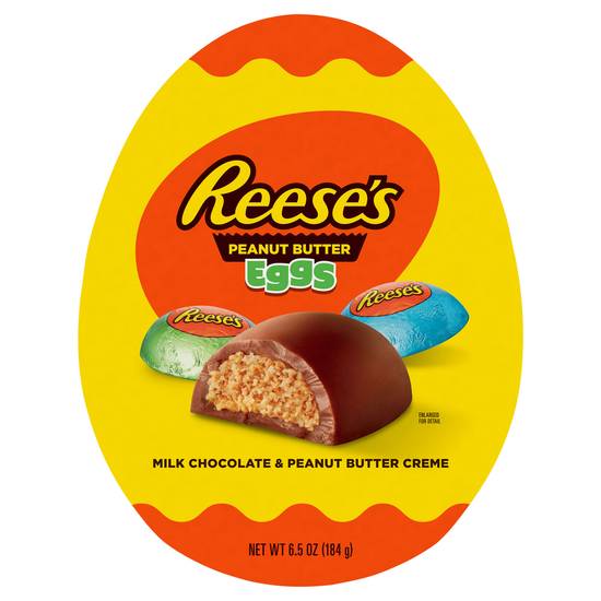 Reese's Milk Chocolate & Peanut Butter Creme Peanut Butter Eggs