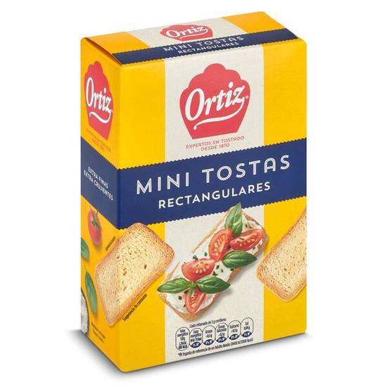 Mini Tostadas Rectangulares Ortiz en en Caja  (100 g)