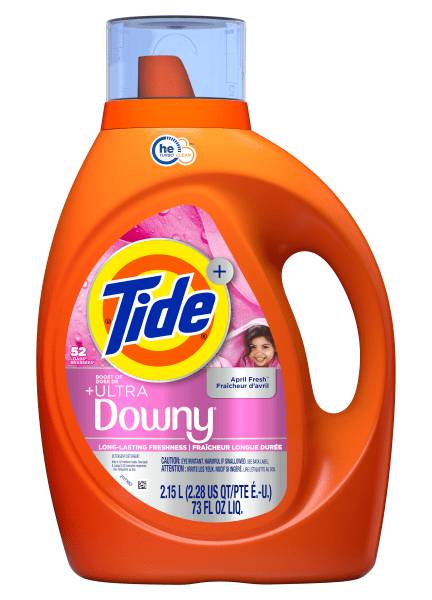 Tide Plus Boost of Ultra Downy Liquid Laundry Detergent, April Fresh Scent, 73 Oz