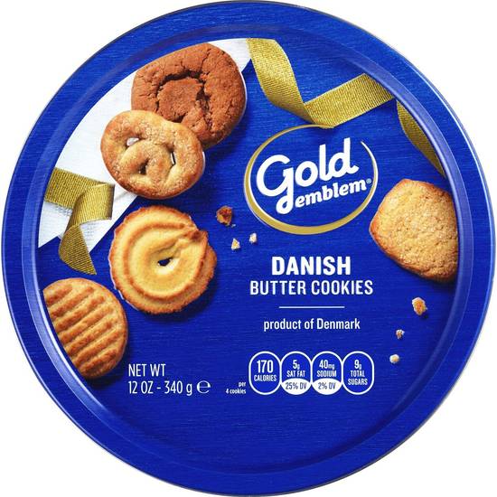 Gold Emblem Danish Butter Cookies, 12 oz