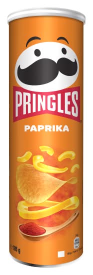 Pringles Paprika, Potato Chips (185g)