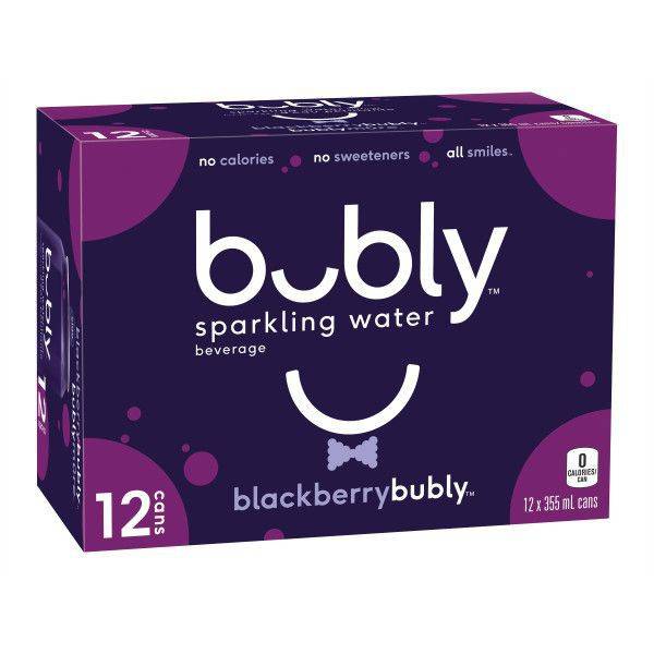 Bubly mûre (canettes 12/355 ml) - sparkling water blackberry (12 x 355 ml)