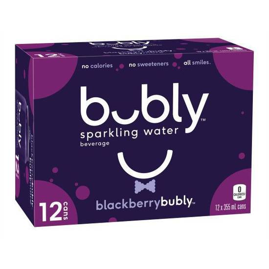 Bubly Sparkling Water Blackberry (12 ct, 355 ml)