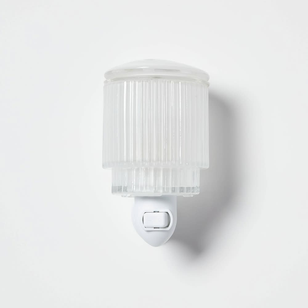 Threshold Ribbed Glass Wall Plug-In Wax Warmer