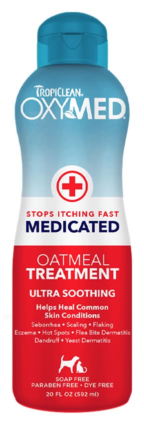 TropiClean OxyMed Medicated Anti Itch Treatment Rinse for Pets (20 fl oz)