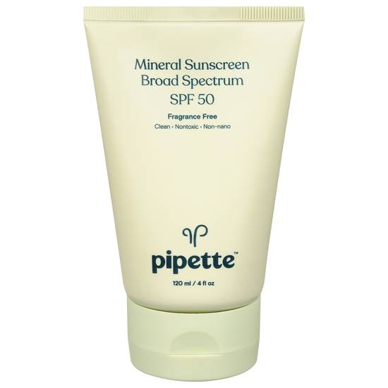Pipette Spf 50 Mineral Sunscreen Fragrance Free