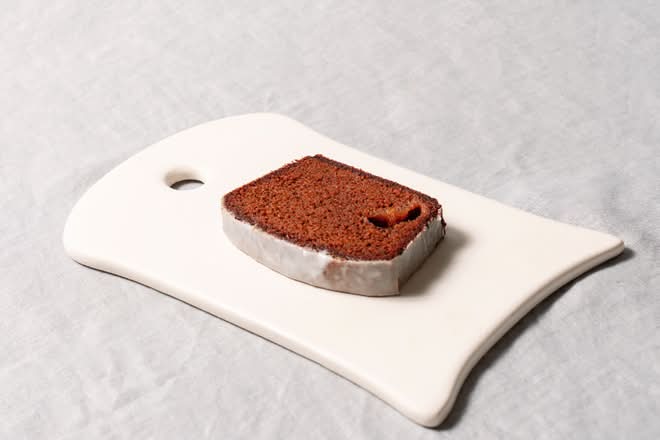 Pear Gingerbread Loaf Slice