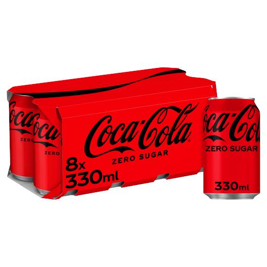 Coca-Cola Zero Sugar (8 pack, 330 ml)