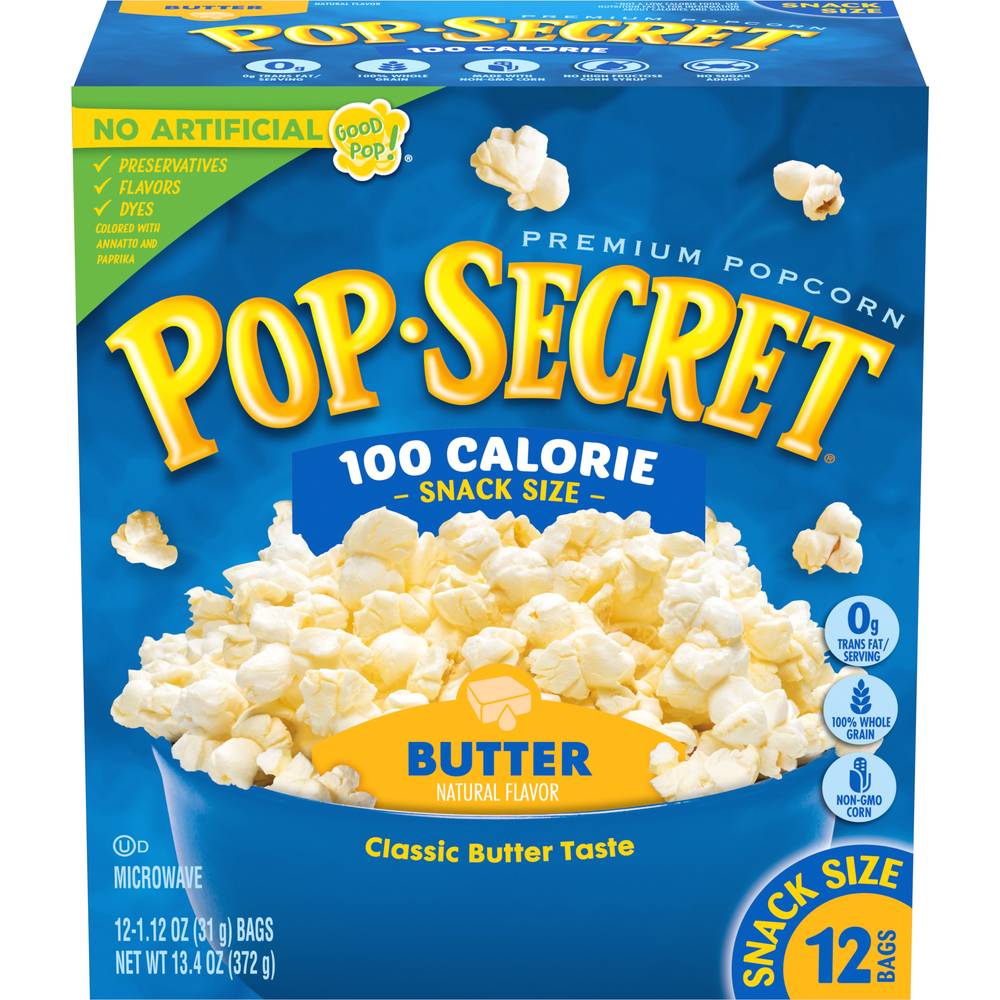 Pop Secret 100 Calorie Butter Microwave Popcorn (13.4 oz)
