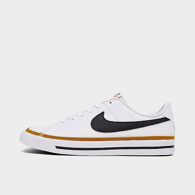 Nike Kids' Casual Shoes, 7, White-Black-Desert Ochre