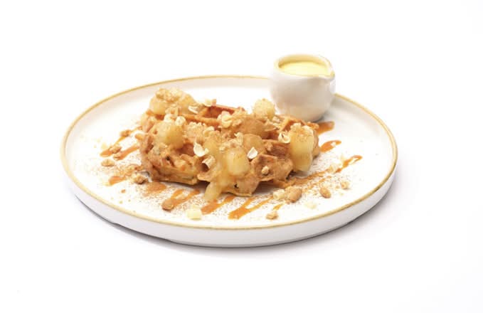 Apple Crunch Froffle Toast