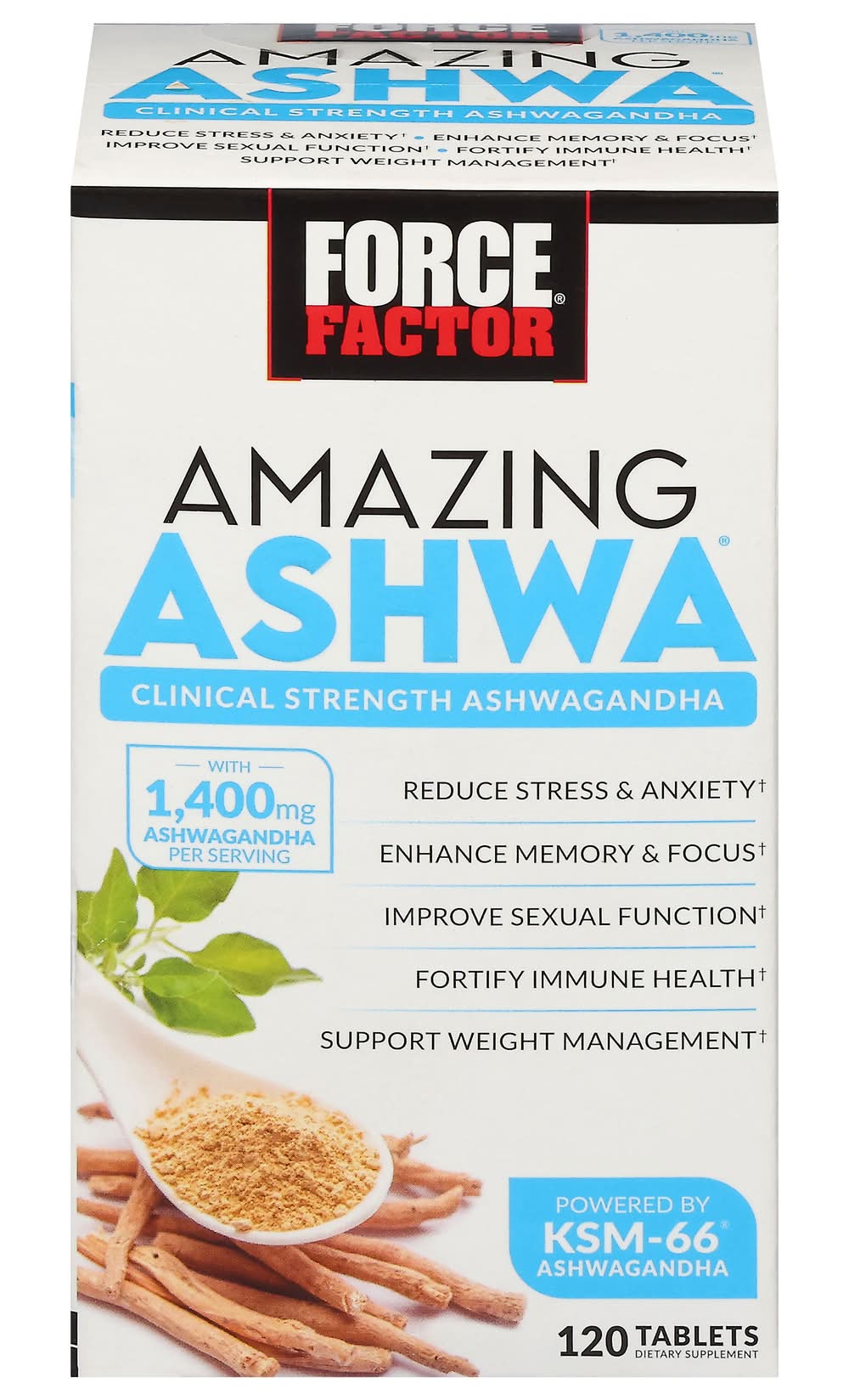 Force Factor Amazing Ashwa Ashwagandha Tablets