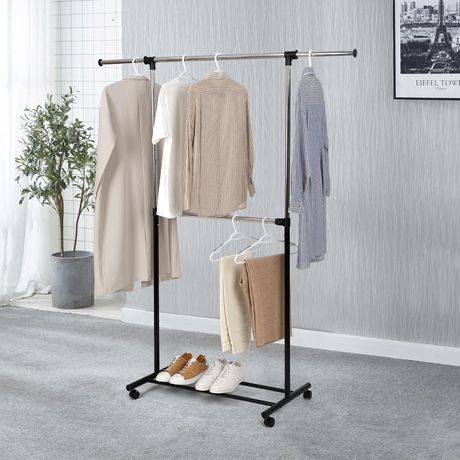 Deals on Mainstays Tier Adjustable Garment Rack Expandable Top