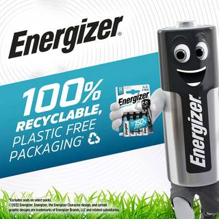 Energizer Max Plus AA Batteries, Alkaline, 4 Pack