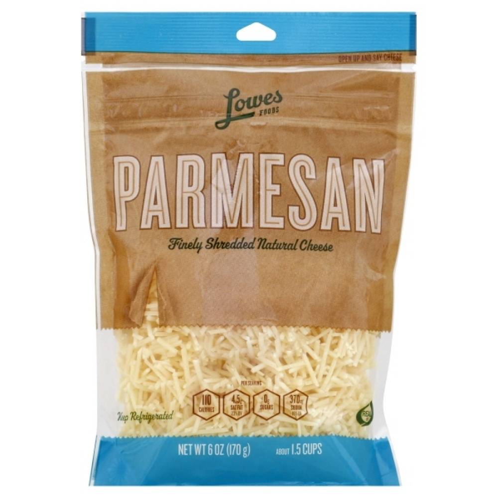 Lowes Foods Fancy Shredded Parmesan Cheese