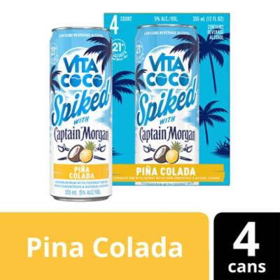 Vita Coco Spiked Pina Colada With Captain Morgan Rum (355ml can)