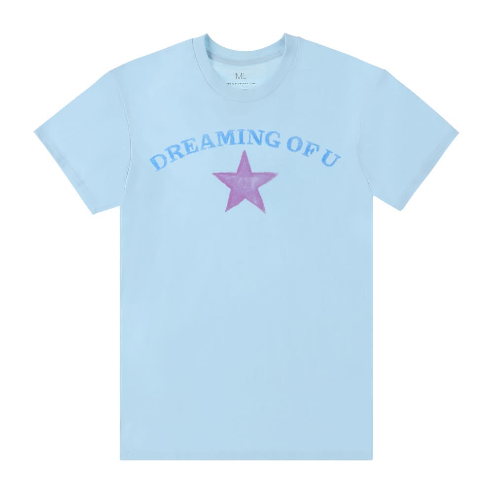 Dreaming Of U Graphic Tee Medium Light Blue