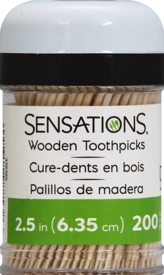 Sensations Wooden Toothpicks (200 ct)