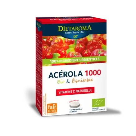 Acerola 1000 cassis ffl x24 - DIETAROMA - BIO