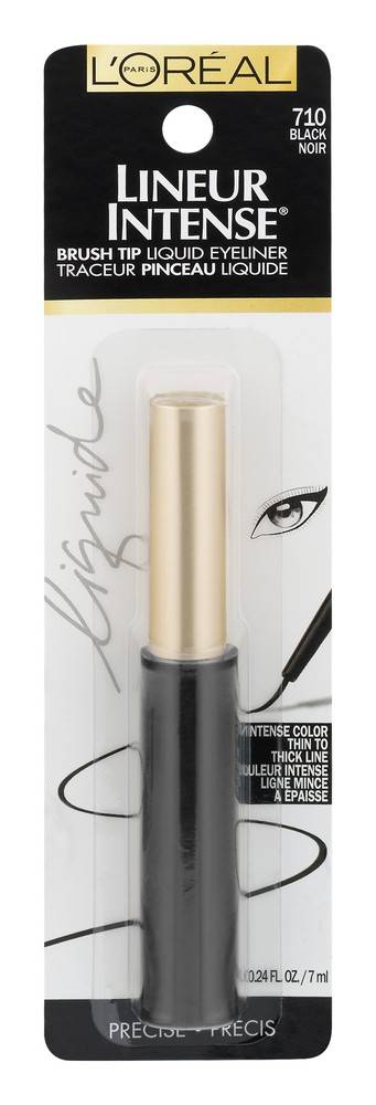 L'Oréal Lineur Intense Black 710 Brush Tip Liquid Eyeliner (0.3 fl oz)