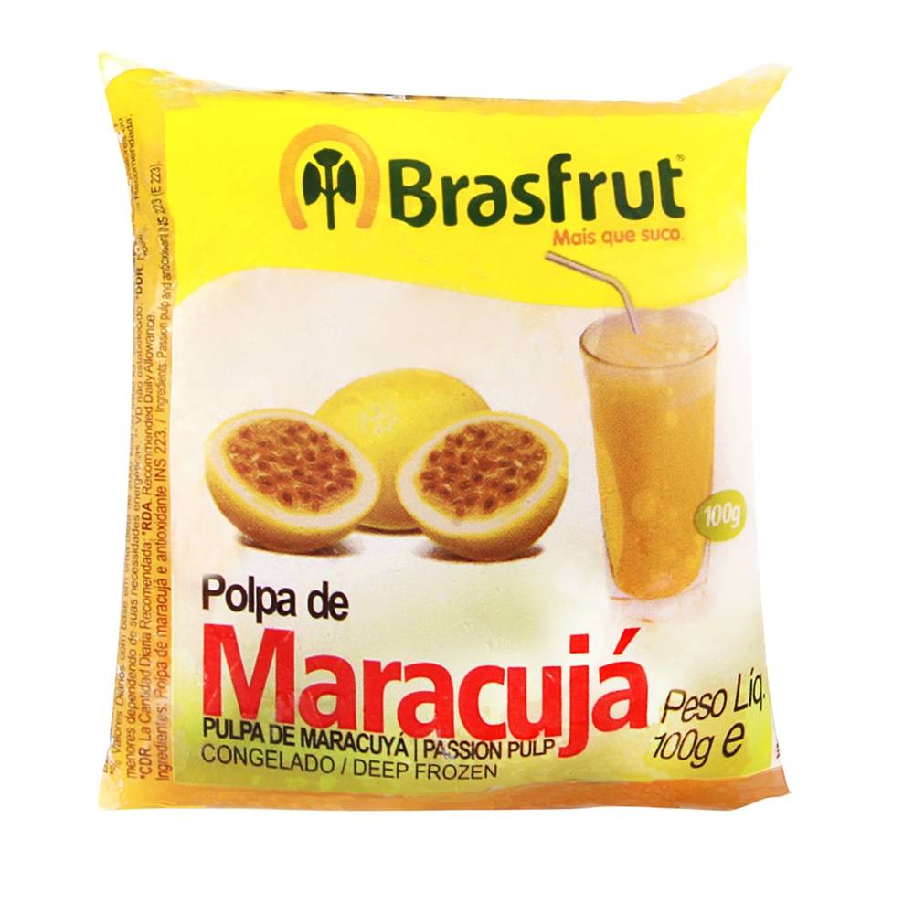 Brasfrut polpa de maracujá (100 g)