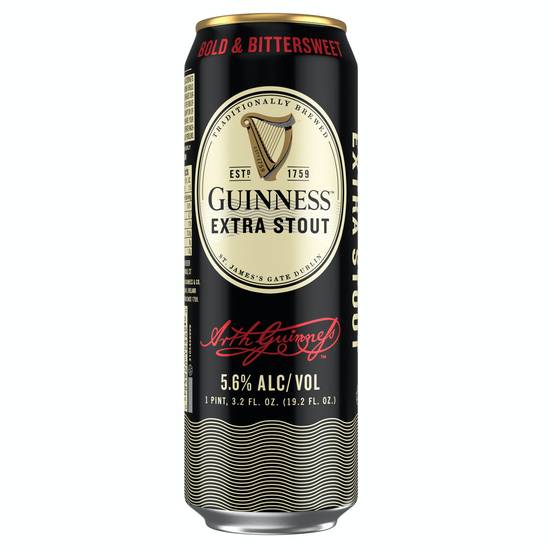 Guinness Extra Stout Beer (19.2 fl oz)