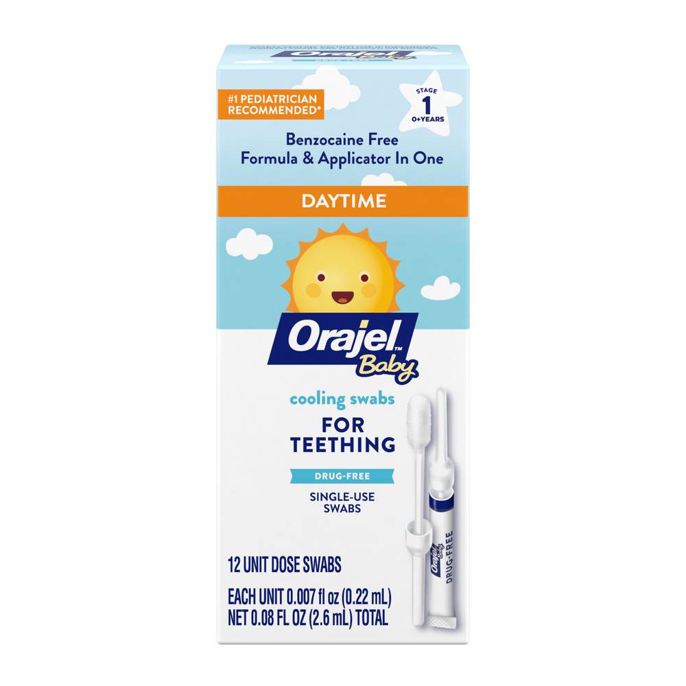 Orajel Baby Daytime Cooling Swabs Teething Treatment (2.6 ml)