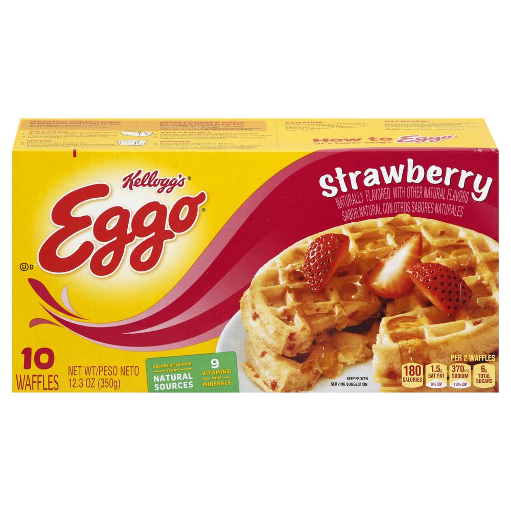 Kellogg's Eggo Waffles (strawberry) (10 ct 1.23oz)