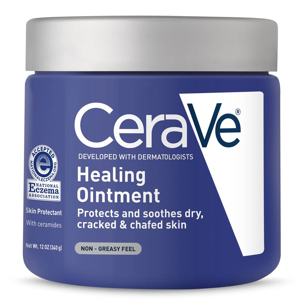CeraVe Healing Ointment Skin Protectant, Non Greasy Feel, 12 OZ