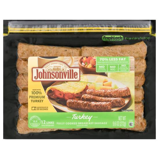 Johnsonville Fully Cooked Turkey Breakfast Sausage