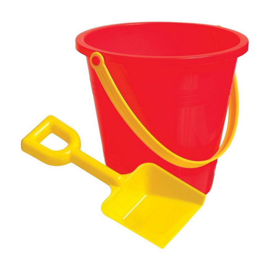 Party City Large Summer Sand Bucket With Shovel