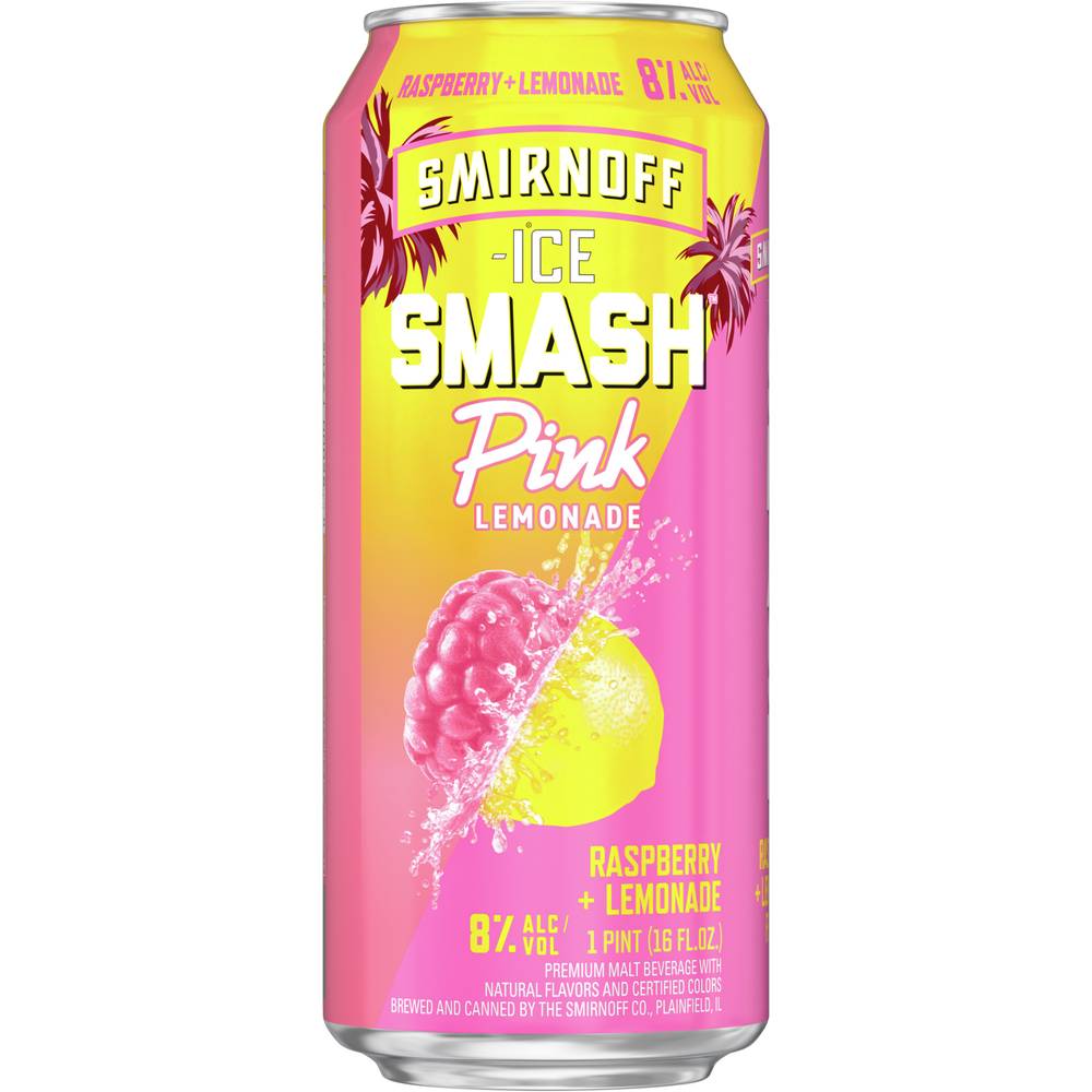 Smirnoff Ice Pink Lemonade (16 fl oz)