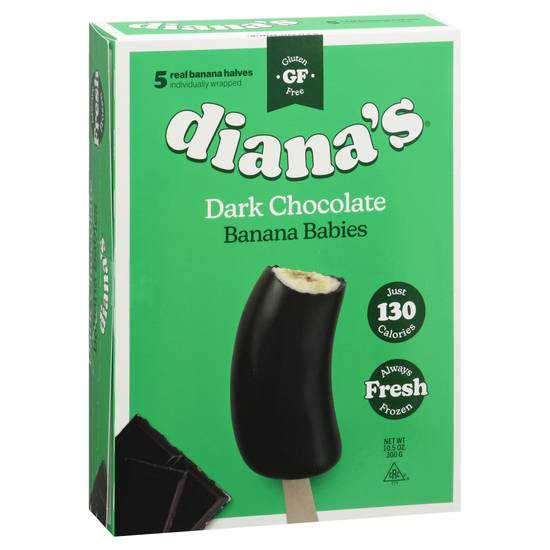 Diana's Dark Chocolate Banana Babies (5 ct)