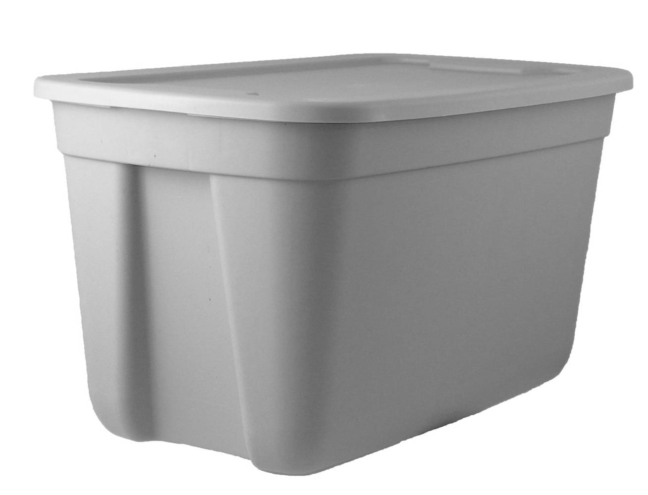 Project Source Large 30-Gallons (120-Quart) Gray Heavy Duty Tote with Standard Snap Lid | 831517