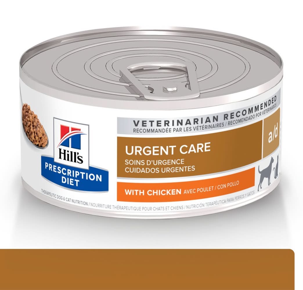 Hill's · Alimento húmedo cuidado urgente a/d de pollo para perro y gato (156 g)