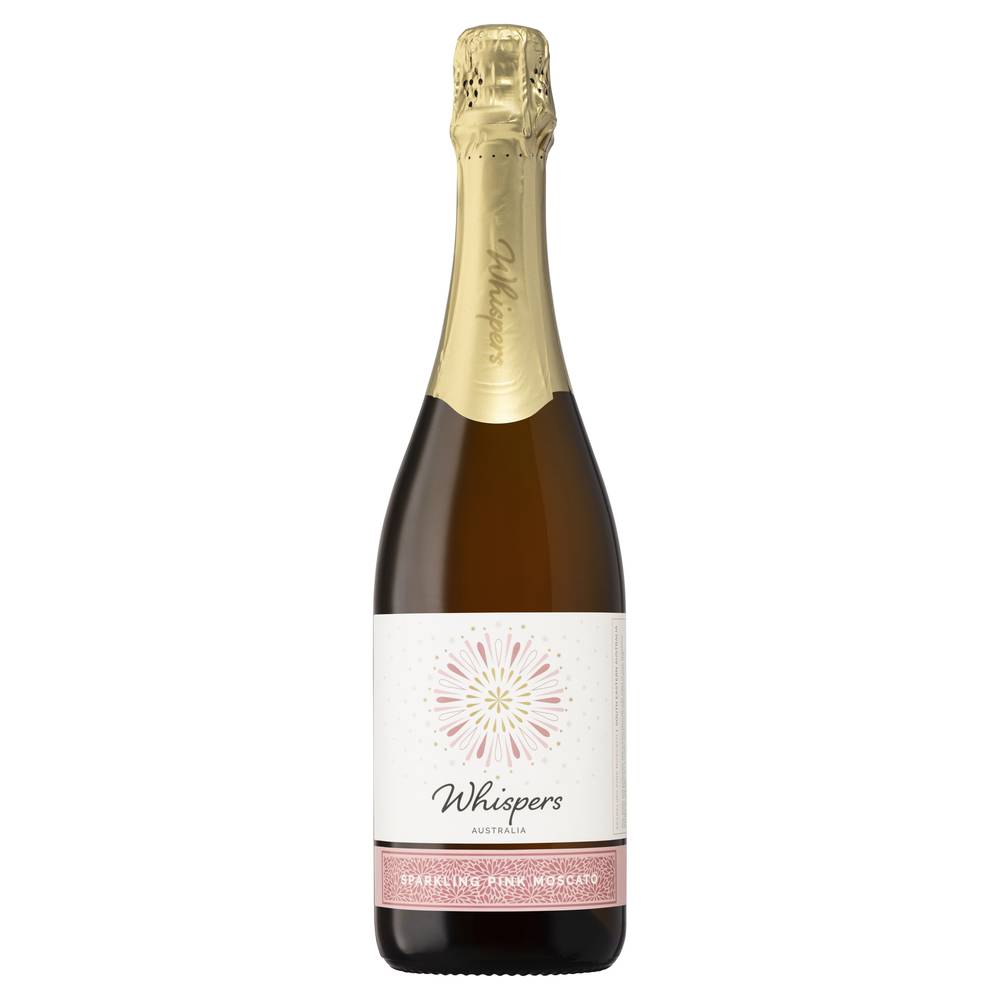Whispers Sparkling Pink Moscato 750ml