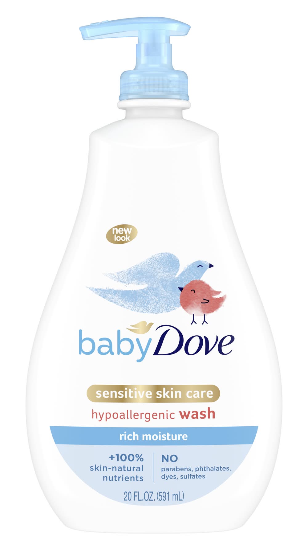 Dove Hypoallergenic Rich Moisture Baby Tip To Toe Wash (20 fl oz)