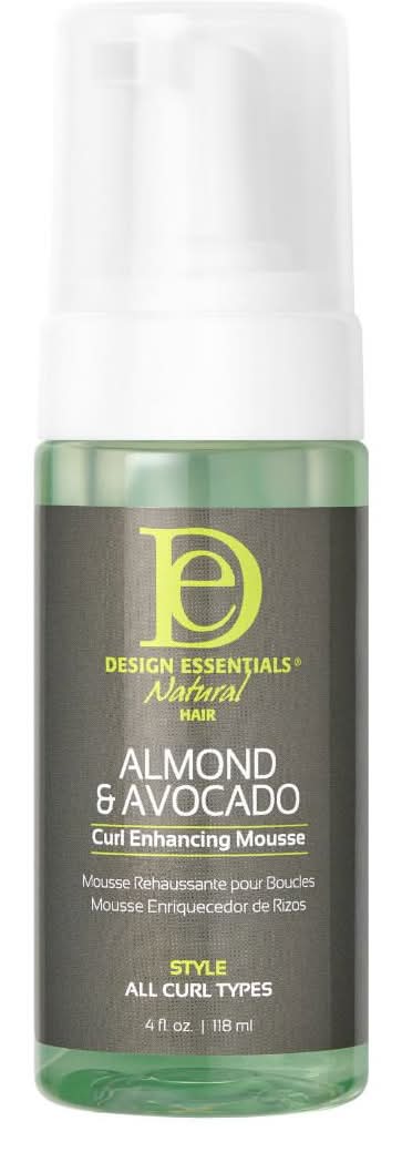 Design Essentials Natural Hiar Style Curl Enhancing Mousse, Almond-Avocado (4 fl oz)
