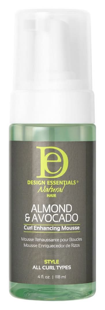 Design Essentials Natural Hiar Style Curl Enhancing Mousse, Almond-Avocado (4 fl oz)