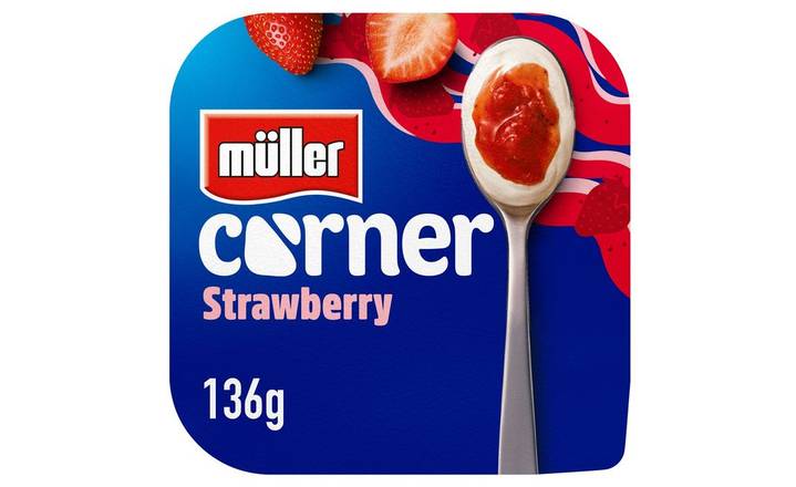 Muller Corner Delicious Creamy Yogurt Strawberry 136g (403497)