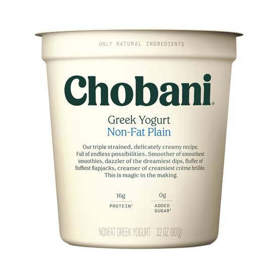 Chobani yoghurt estilo griego natural