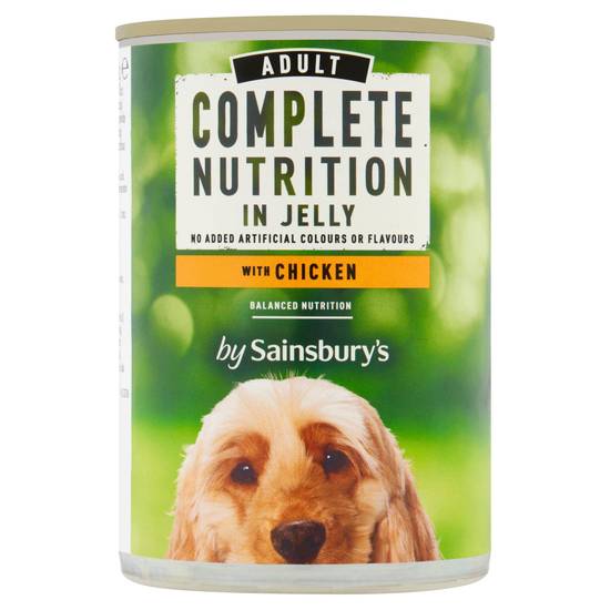 Sainsbury's Complete Nutrition Adult Dog Food with Chicken in Jelly 400g