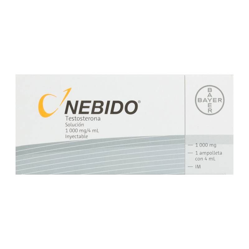 Bayer nebido tetosterona solución inyectable 1000 mg (1 pieza)