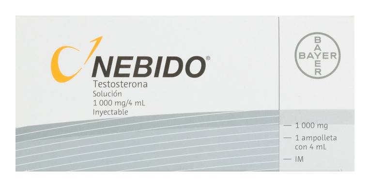 Nebido · Testosterona 1000 mg de solución inyectable (4 ml)