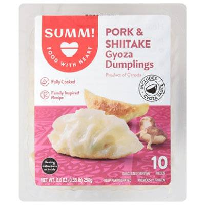 Summ! Pork Shiitake Gyoza Dumplings (8.8oz,10 ct)