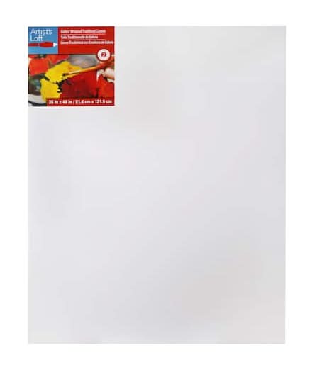 Artist's Loft Level 2 Gallery Wrapped Traditional Canvas, White