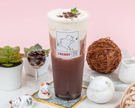 奶蓋Oreo恐龍Snow Cap Chocolate Latte