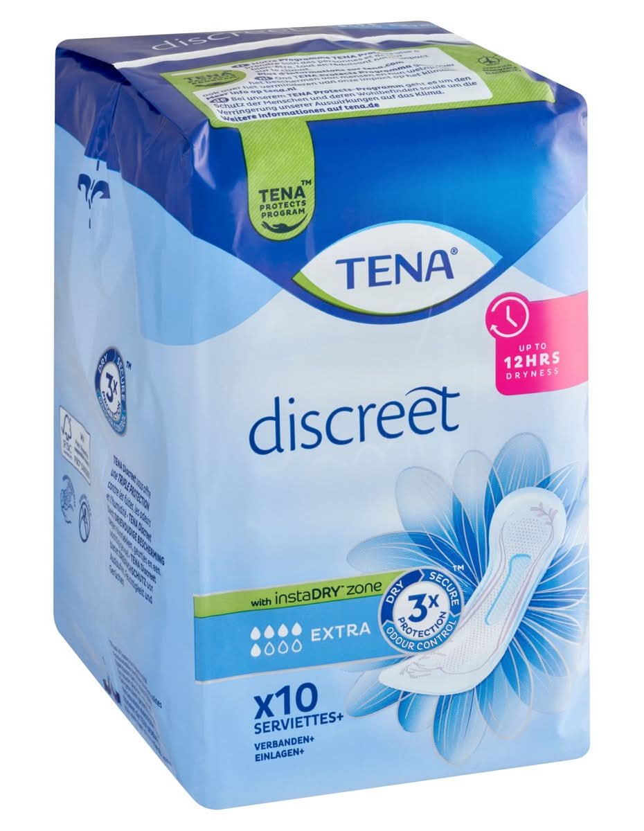 Tena Discreet Extra 10 Serviettes+